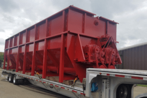 Custom Metal Fabrication Red Container